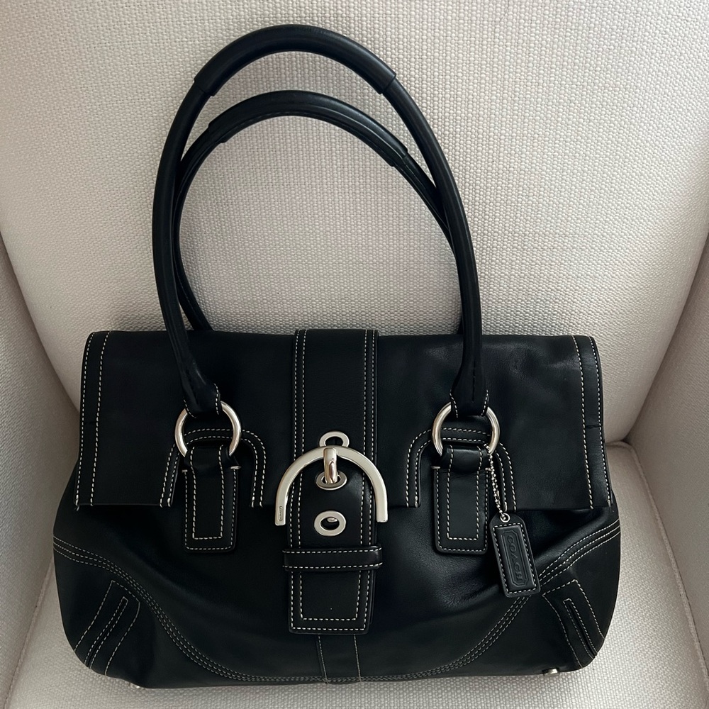 Black Leather Handbag